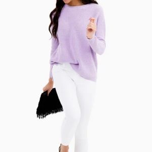 Lilac Emma Shaker Sweater